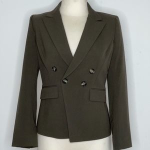 TAHARI Arthur S. Levine Petite Olive Green Jacket